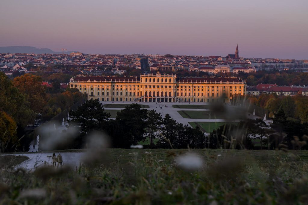 Schönbrunn Palace, Vienna in Autumn, Austria