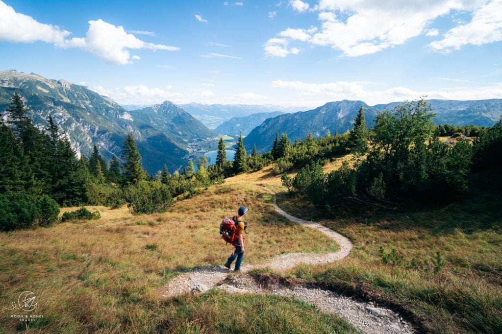 Seekarspitze to Pertisau hiking trail, Achen Lake, Austria