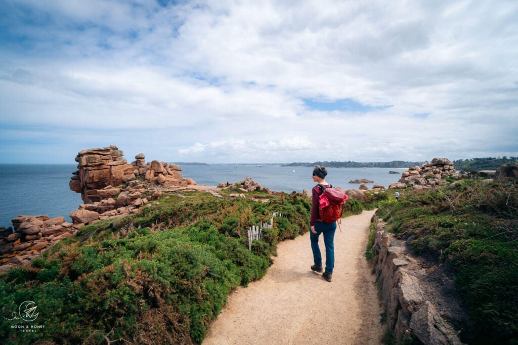 Pink Granite Coast hiking trail, Brittany, France