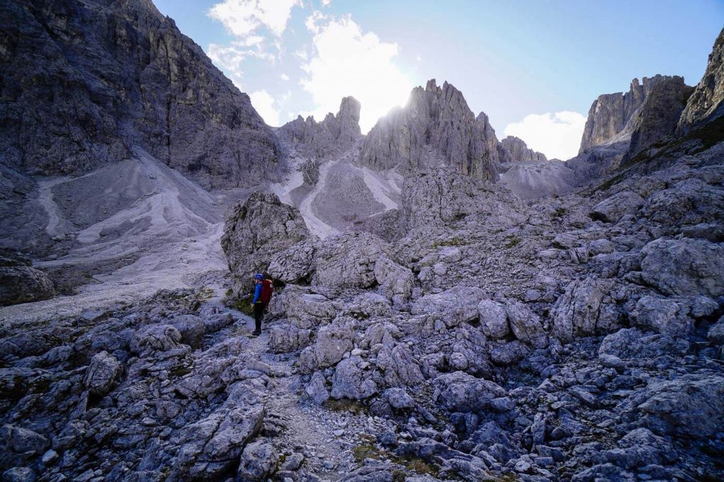 Vallon del Nevaio, Sentiero Bonacossa, Cadini di Misurina 