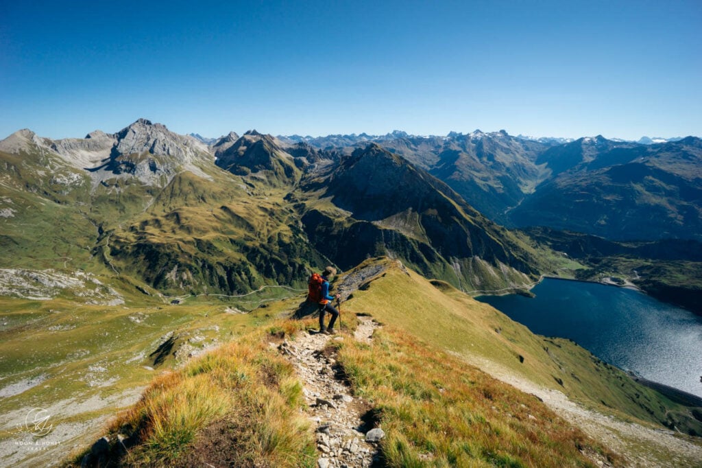 Spuller Schafberg Peak Hike, Lech am Arlberg, Austria