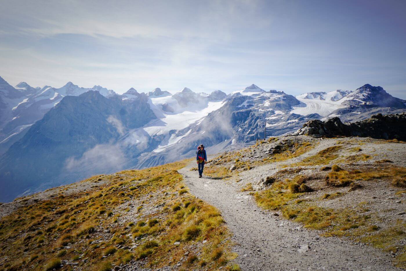 Ortler High Mountain Trail Stage 1 Stelvio Pass to Stilfs/Stelvio, South Tyrol, Italy