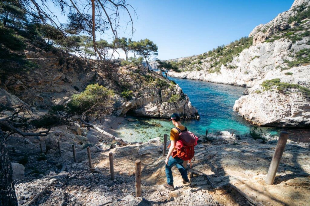 Calanque de Sugiton hiking trail, Calanques National Park, Marseille, France