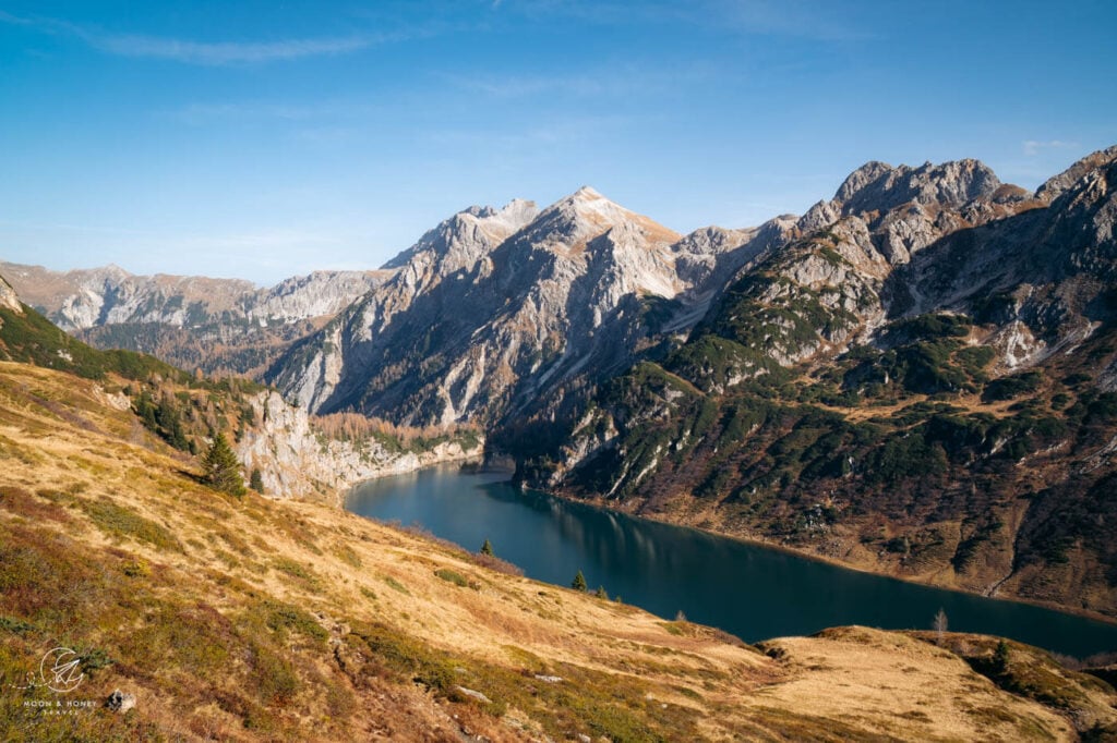 Lake Tappenkarsee hike in autumn, Salzburg, Austria