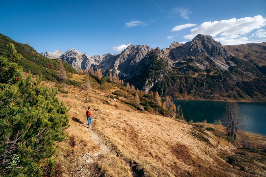 Draugsteintörl to Tappenkarsee Alm hiking trail, Salzburg, Austria