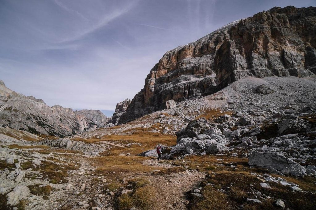 Tofana di Rozes Circuit hike, Ampezzo Dolomites, Italy