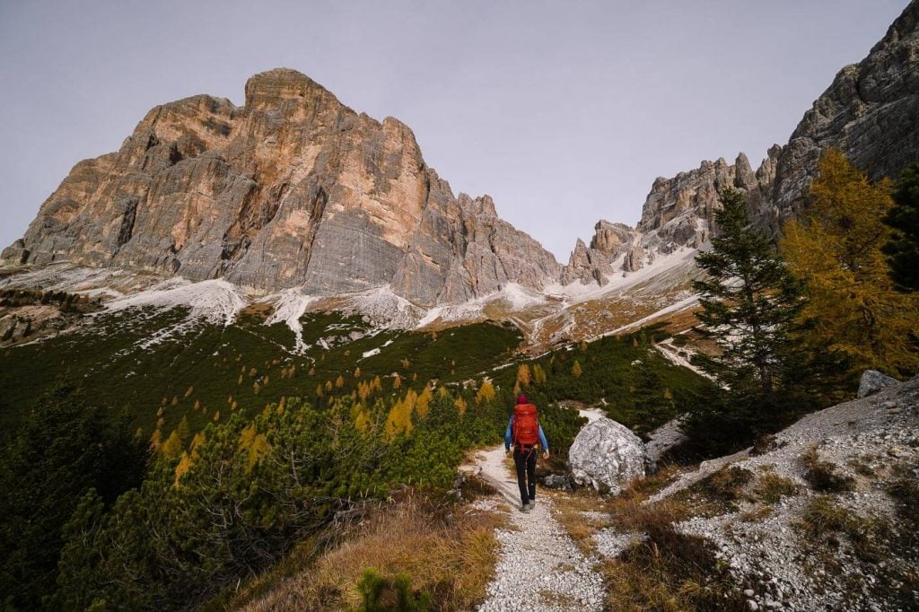 Hiking Tofana di Rozes Circuit Trail, Cortina d'Ampezzo, Dolomites