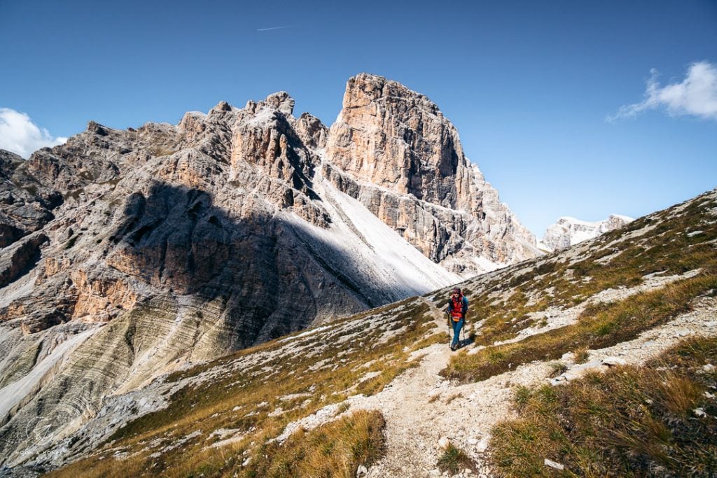 Passo Grande dei Rondoi to Rifugio Locatelli hiking trail, Dolomites