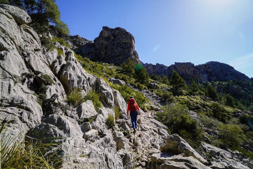 Cuber to Tossals Verds Refuge trail, Mallorca