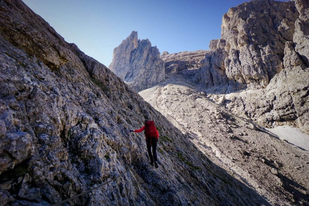 Trail 715, Hike to Passo di Ball, Pale di San Martino, Dolomites