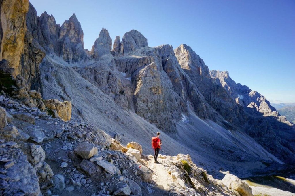 Trail 710, Val Venegia to Passo Mulaz Hike, Pale di San Martino