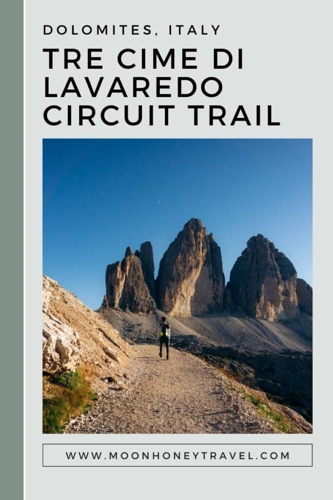 Hiking Tre Cime di Lavaredo Circuit Trail in the Dolomites