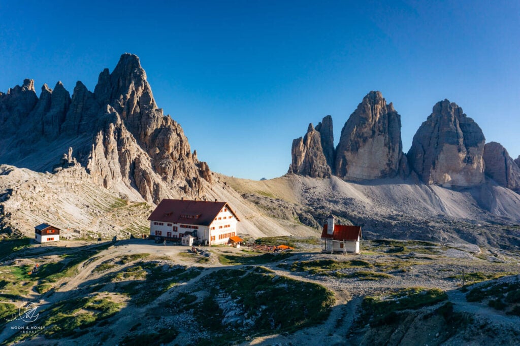 Dreizinnenhütte, Rifugio Locatelli, Sextner Dolomiten