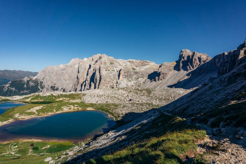 Laghi dei Piani Bödenseen lakes, Tre Cime di Lavaredo, Sexten Dolomites