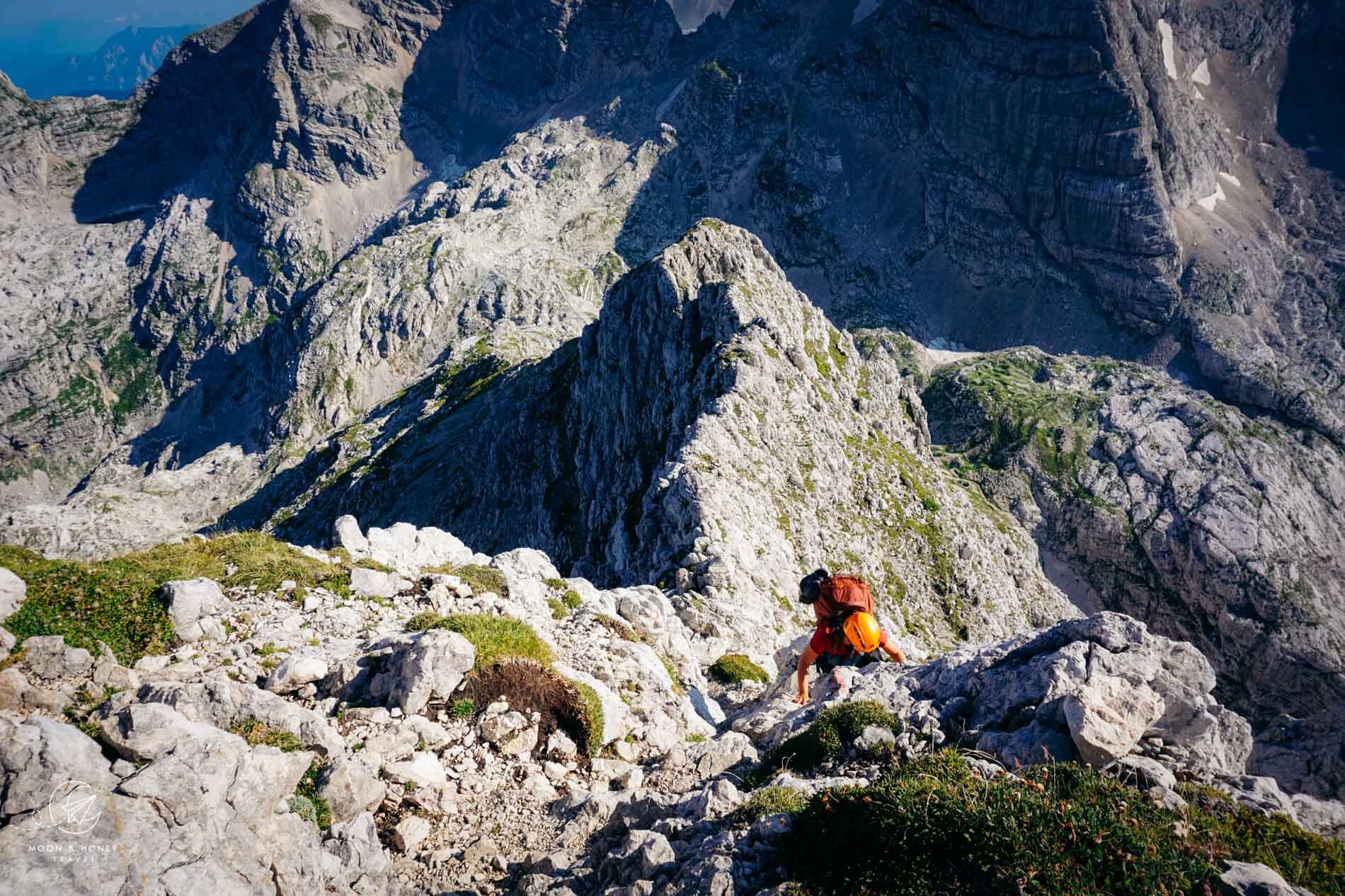 Triglav Traverse Scrambling, Julian Alps, Slovenia