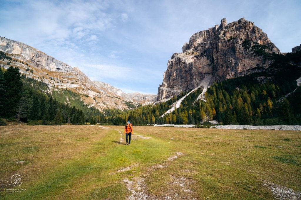 Vallunga Valley trail, Selva, Val Gardena