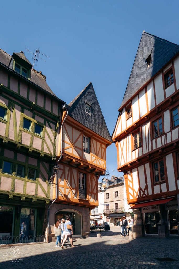 Vannes half-timbered houses, Brittany, France