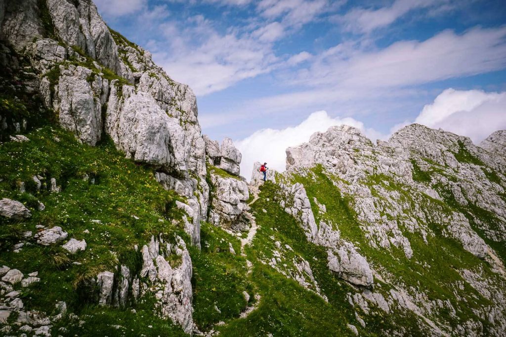 Špičje Ridge Trail, Julian Alps, Slovenia