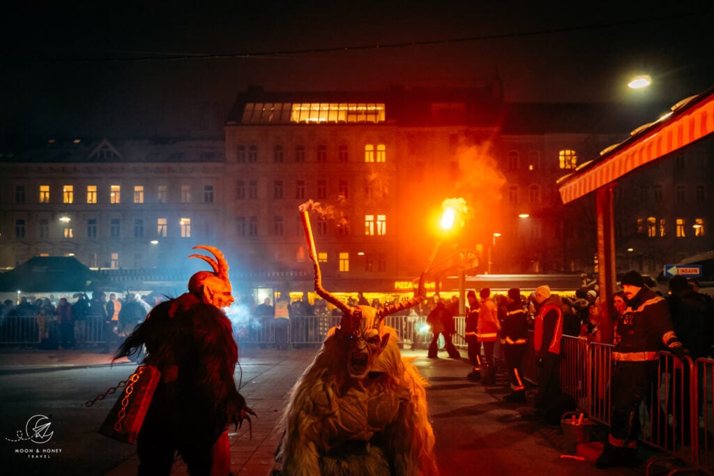 Krampus run, Vienna, Austria