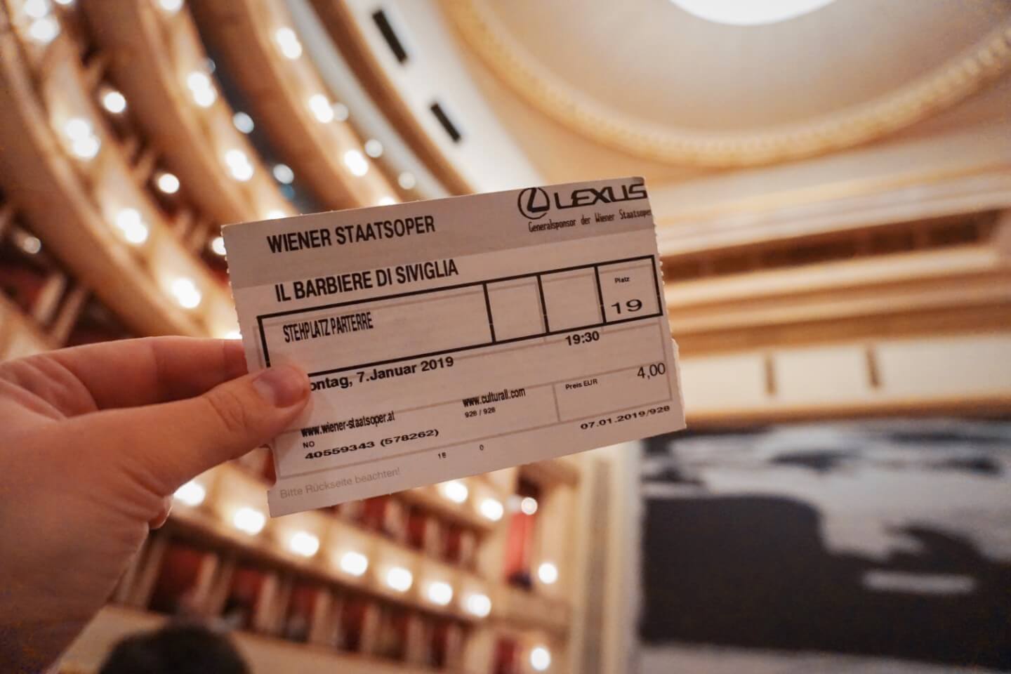 Vienna State Opera Standing Ticket