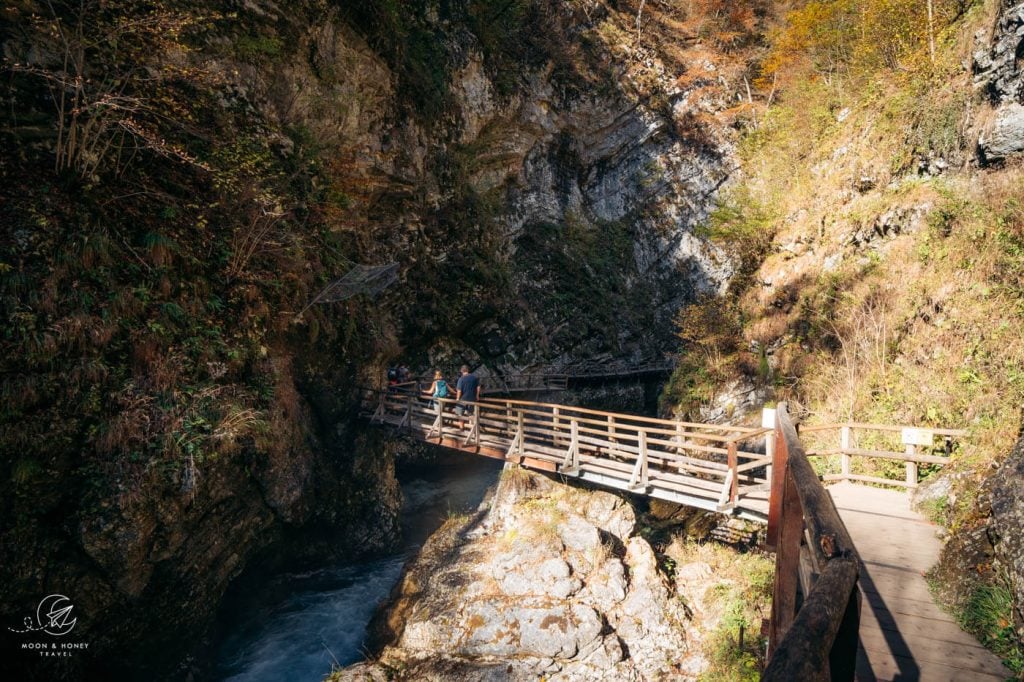 Vintgar Gorge Boardwalk Bridge, Slovenia