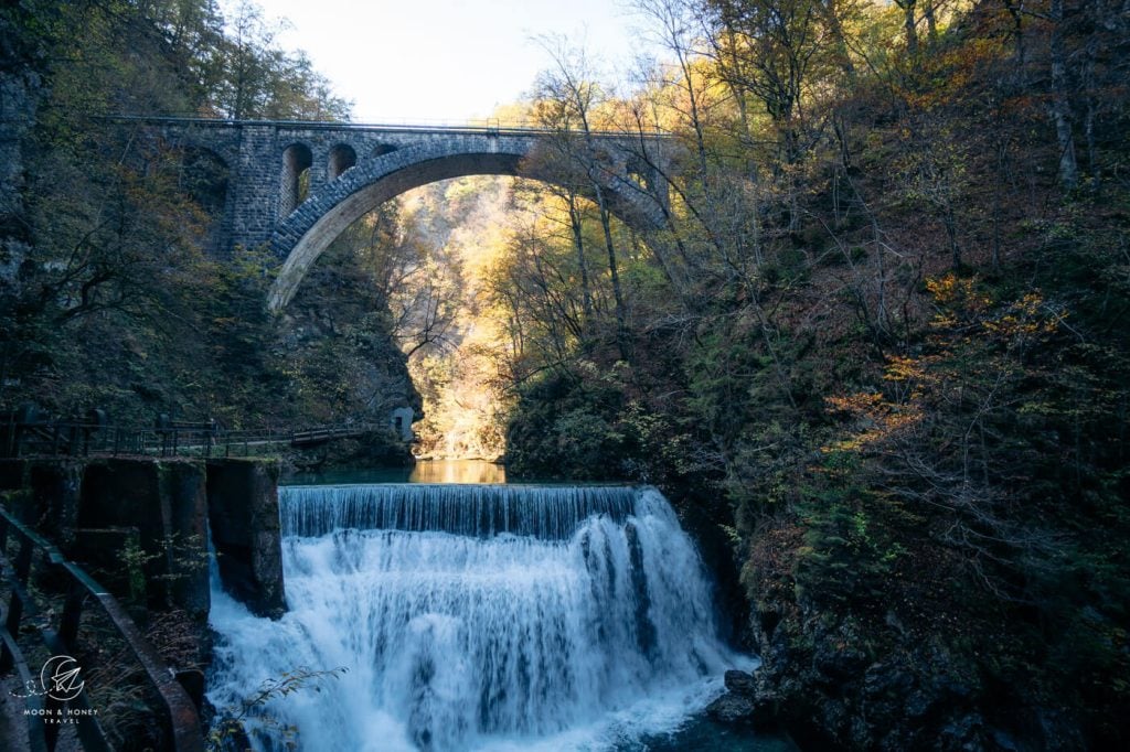  Bohinj railway stone arch bridge, Vintgar Gorge, Slovenia