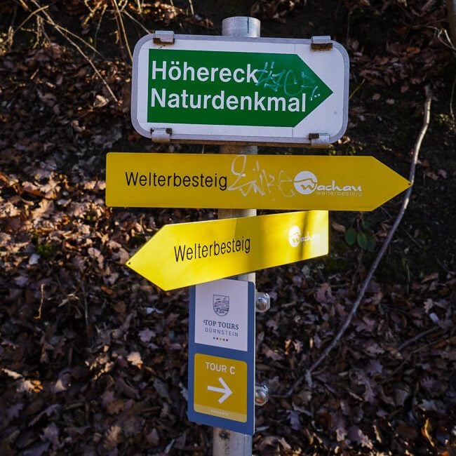 Wachau World Heritage Trail Sign, Austria