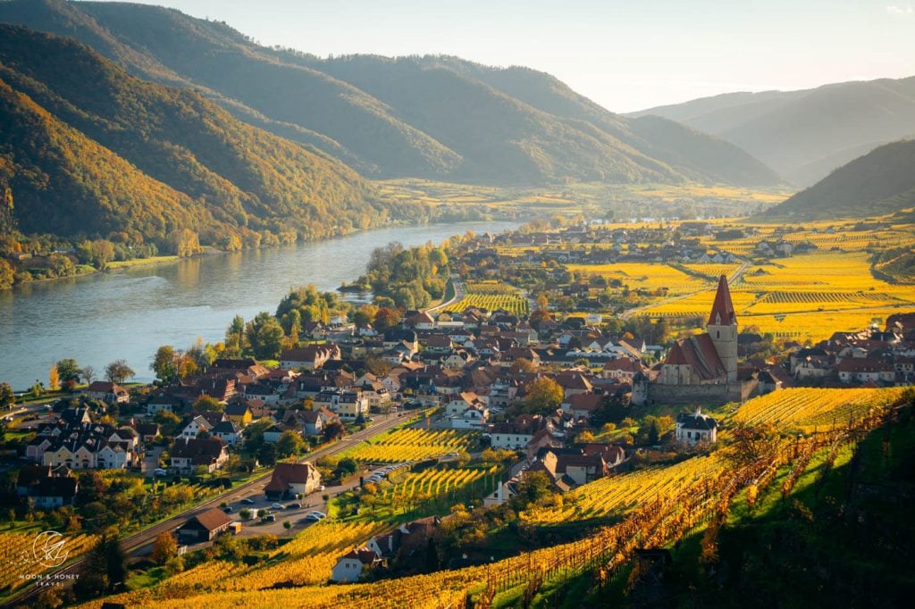 Weissenkirchen Bench Viewpoint, Wachau Valley, Austria