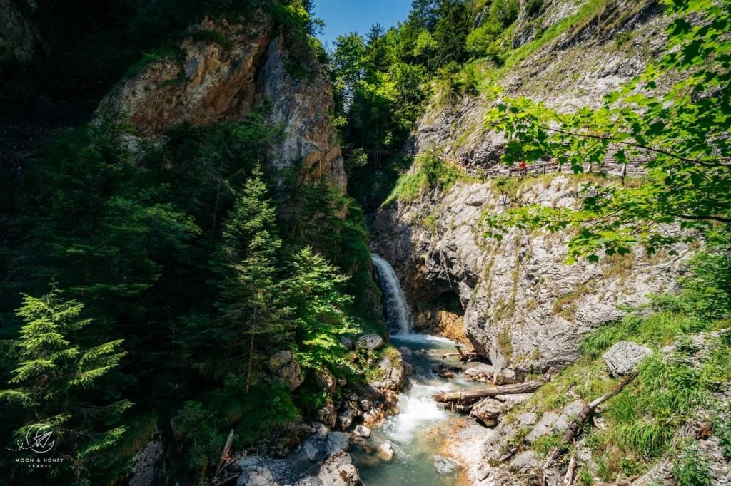 Wolfsklamm Waterfall, Karwendel Silver Region, Tyrol, Austria