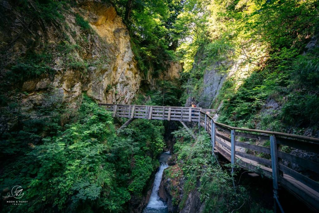 Wolfsklamm gorge bridge, Stans, Inntal, Austria