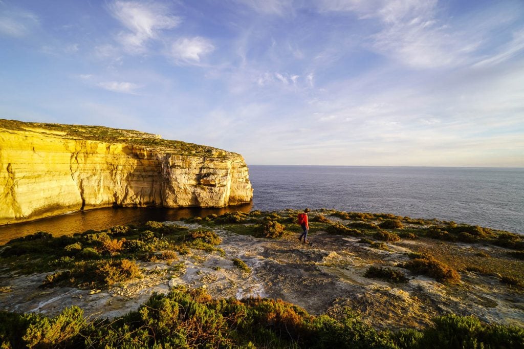 Xlendi Bay to Sanap Cliffs Coastal Path, Gozo Island, Malta